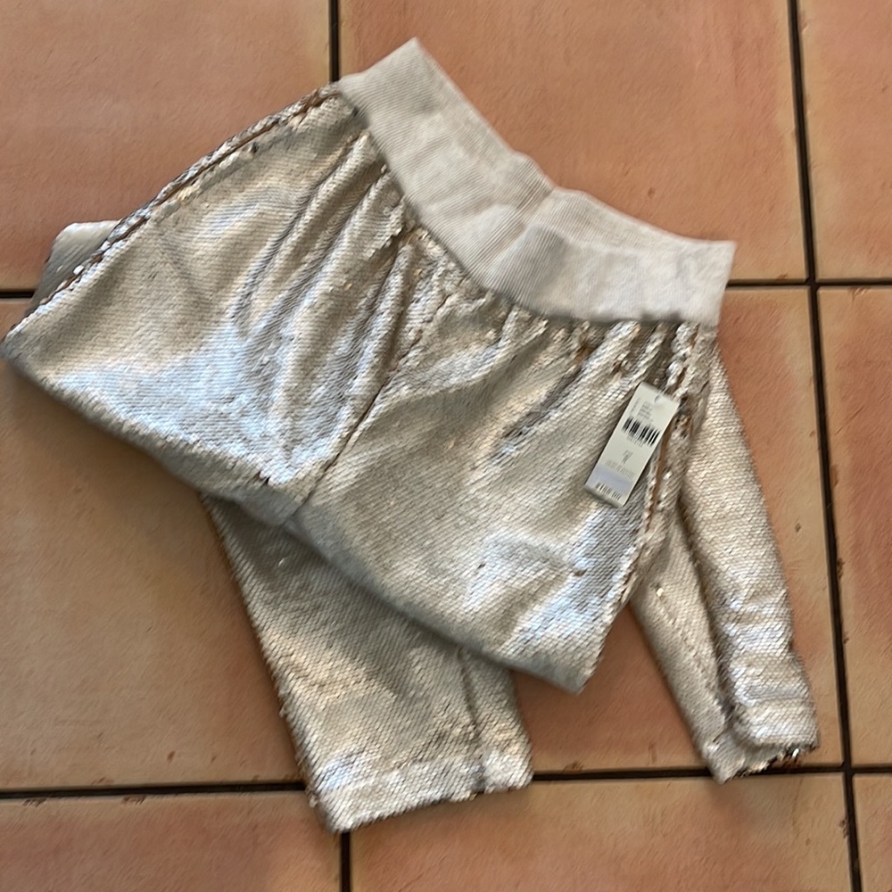 NWT Anthropology Hei Hei matte gold pants - Picture 4 of 9